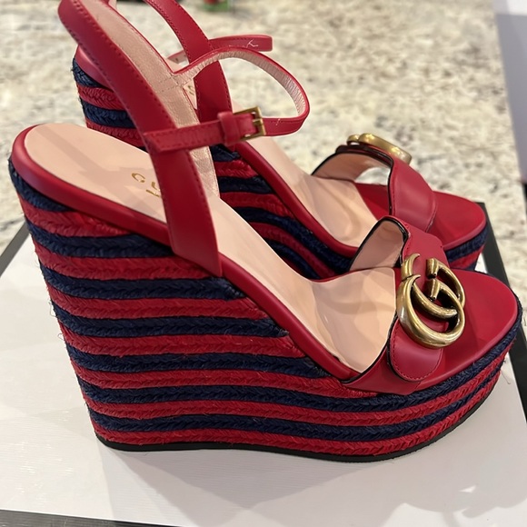 Nib Gucci wedges 36.5 - Picture 3 of 8